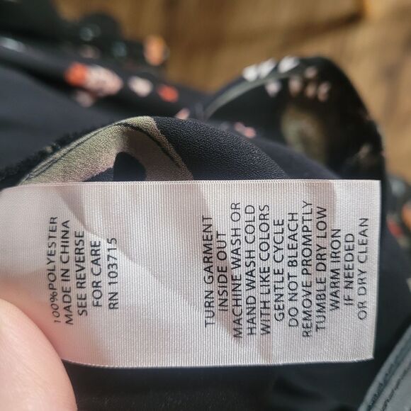 Nannette Red and Black A-line Dress with Bishop Sleeves - Picture 10 of 10